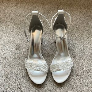 NEW White Block Heels